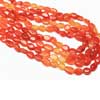 Natural Orange Carnelian Smooth Oval Beads Strand Length 14 Inches and Size 5mm to 8mm approx.